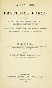 Cover of: A handbook of practical forms by H. Moore