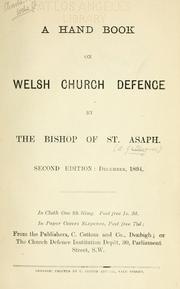 Cover of: A handbook on Welsh church defense