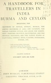 Cover of: A handbook for travellers in India, Burma, and Ceylon .. by 