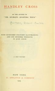 Cover of: Handley Cross by Robert Smith Surtees, Robert Smith Surtees