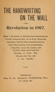Cover of: The handwriting on the wall.