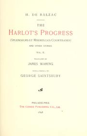 Cover of: The harlot's progress = by Honoré de Balzac