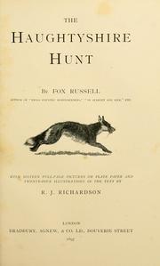 Cover of: The Haughtyshire hunt