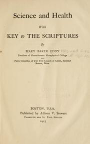 Cover of: Science and health: with key to the Scriptures