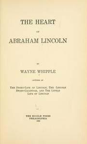 Cover of: heart of Abraham Lincoln