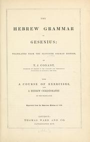 Cover of: The Hebrew grammar of Gesenius by Wilhelm Gesenius