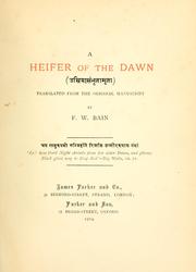 Cover of: heifer of the dawn