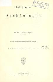 Cover of: Hebräische Archäologie. by Immanuel Benzinger