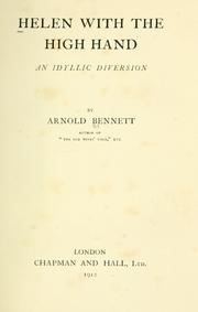 Cover of: Helen with the high hand by Arnold Bennett