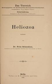 Cover of: Heliozoa