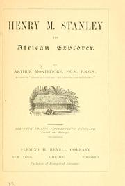 Cover of: Henry M. Stanley: the African explorer