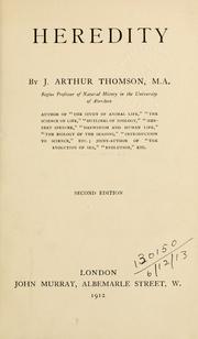 Cover of: Heredity. by J. Arthur Thomson