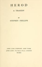 Cover of: Herod by Stephen Phillips