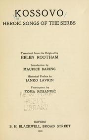 Cover of:  by Translated from the original by Helen Rootham; introduction by Maurice Baring; historical preface by Janko Lavrin.