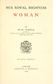 Cover of: Her Royal Highness: woman