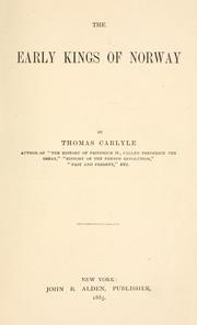 Cover of: Heroes, hero-worship and the heroic in history by Thomas Carlyle
