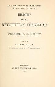 Cover of: Histoire de la révolution française