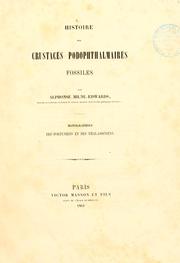 Cover of: Histoire des crustacés podophthalmaires fossiles