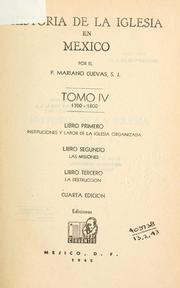 Cover of: Historia de la iglesia en Mexico