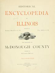 Cover of: Historical encyclopedia of Illinois by Newton Bateman