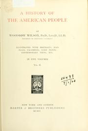 Cover of: A history of the American people by Woodrow Wilson