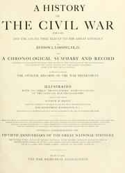 Cover of: A history of the civil war, 1861-65: and the causes that led up to the great conflict