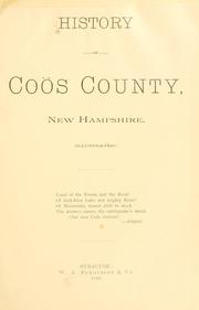 Cover of: History of Coos County, New Hampshire .. by Georgia Drew Merrill