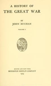 A history of the great war by John Buchan