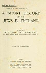 Cover of: A short history of the Jews in England