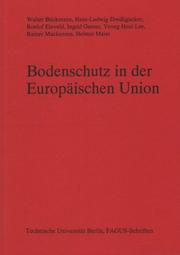 Cover of: Bodenschutz in der Europäischen Union