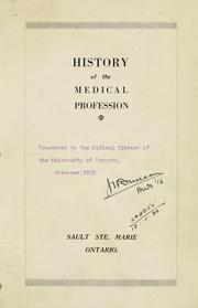 History of the medical profession