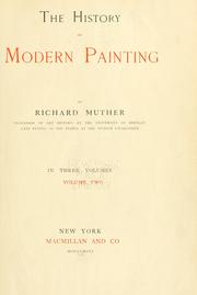 Cover of: The history of modern painting by Richard Muther