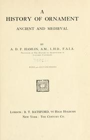 Cover of: history of ornament.