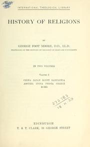 Cover of: History of religions. by George Foot Moore