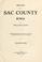 Cover of: History of Sac County, Iowa