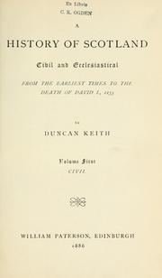 Cover of: history of Scotland | Duncan Keith