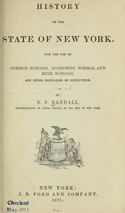 Cover of: History of the state of New York
