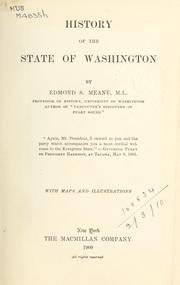 Cover of: History of the State of Washington.