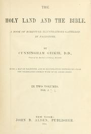 Cover of: The Holy Land and the Bible
