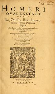 Cover of: Homeri quæ extant omnia by Όμηρος (Homer)