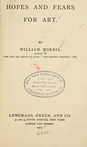 Cover of: Hopes and fears for art. by William Morris
