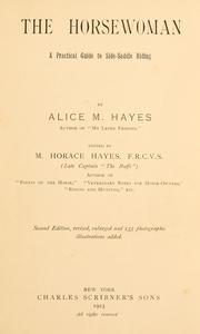 Cover of: The horsewoman by Alice M. Hayes