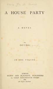Cover of: A house party by Ouida