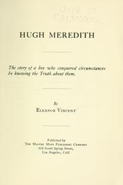 Cover of: Hugh Meredith | Eleanor Vincent