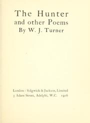 Cover of: The hunter and other poems