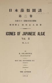 Cover of: Icones of Japanese algae.