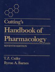 Cover of: Cutting's Handbook of pharmacology: the actions and uses of drugs.