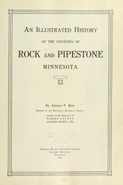 Cover of: An illustrated history of the counties of Rock and Pipestone, Minnesota