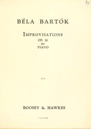 Cover of: Improvisations by Béla Bartók