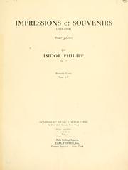 Cover of: Impressions et souvenirs (1914-1918) by Isidore Edmond Philipp